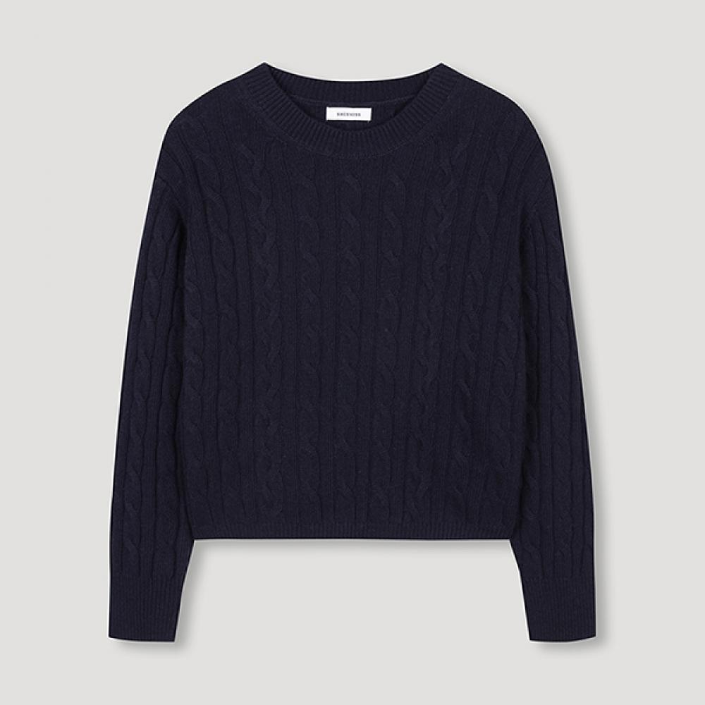 

She S miSS Wool Blend Cable Knit SSkpon42770 Dn DARK NAVY/55