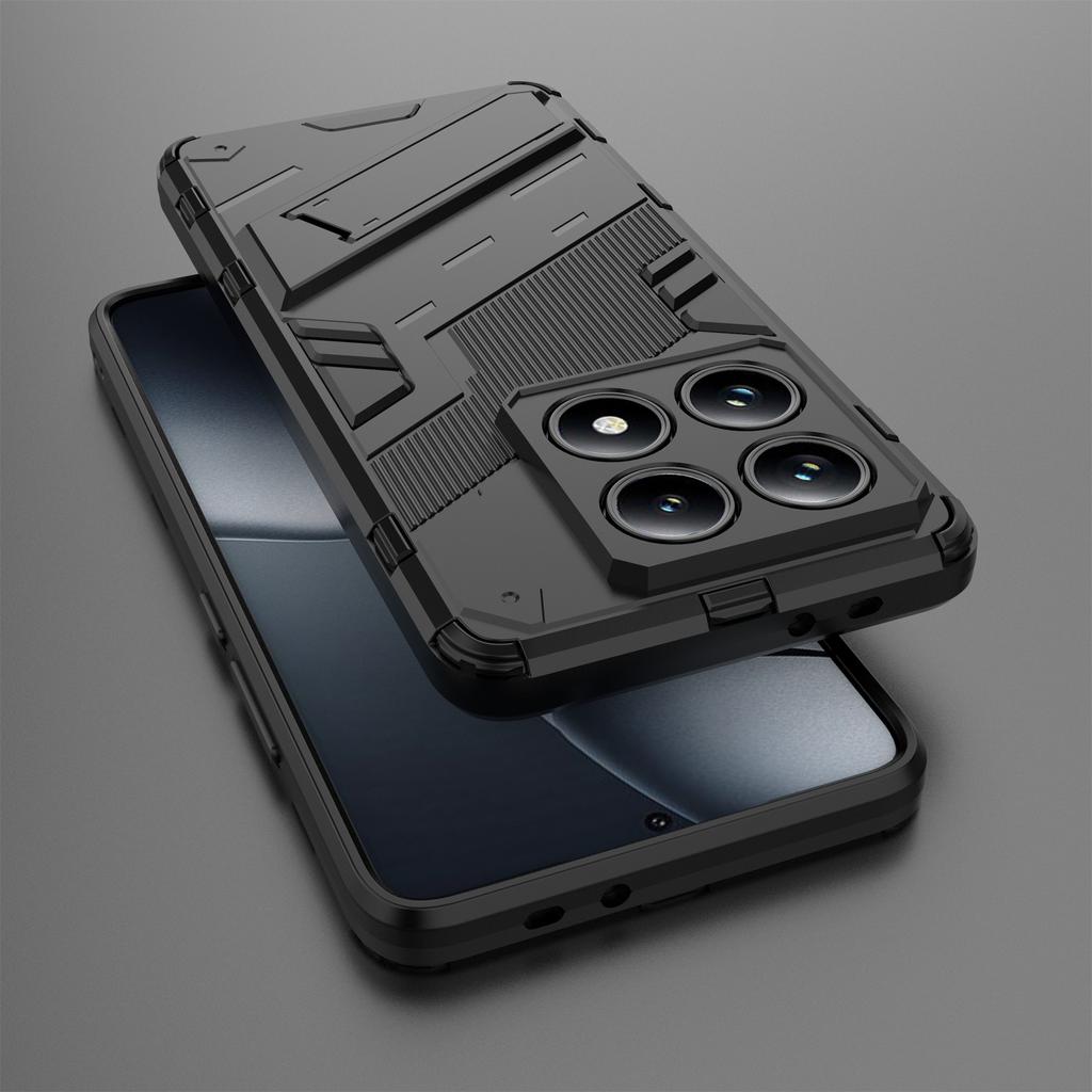 For Xiaomi 14T Pro Case PC+TPU Shockproof Phone Cover with Kickstand