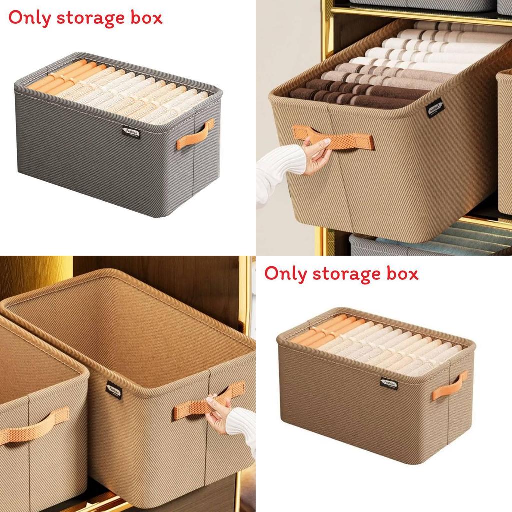 Modern Minimalist Fabric Storage Bin With Foldable Design For Clothing And Toy Organization