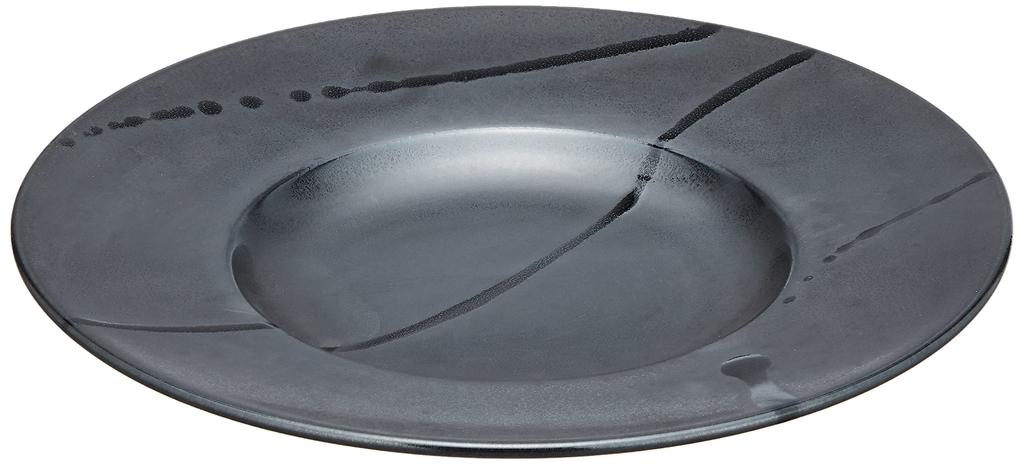 TOKI1919 Silver Line 240 Pasta Dinner Approximately 24cm French Microwave and Dishwasher La Silver Made in Dish, Plate, Diameter, Dish,