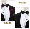 Korean Style 4-Piece Men's Bow Tie & Pocket Square Set for Weddings & Formal Events