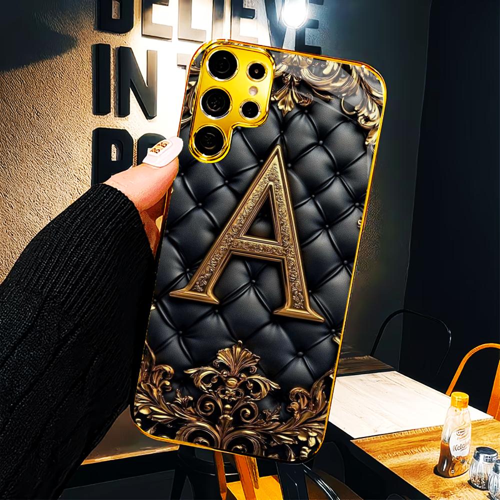 Model piele Husa protectoare Placare electrică de înaltă calitate Carcasă din sticlă pentru telefon pentru Samsung Galaxy S26 S25 S24 S23 S22 S21 FE, Ultra, Plus