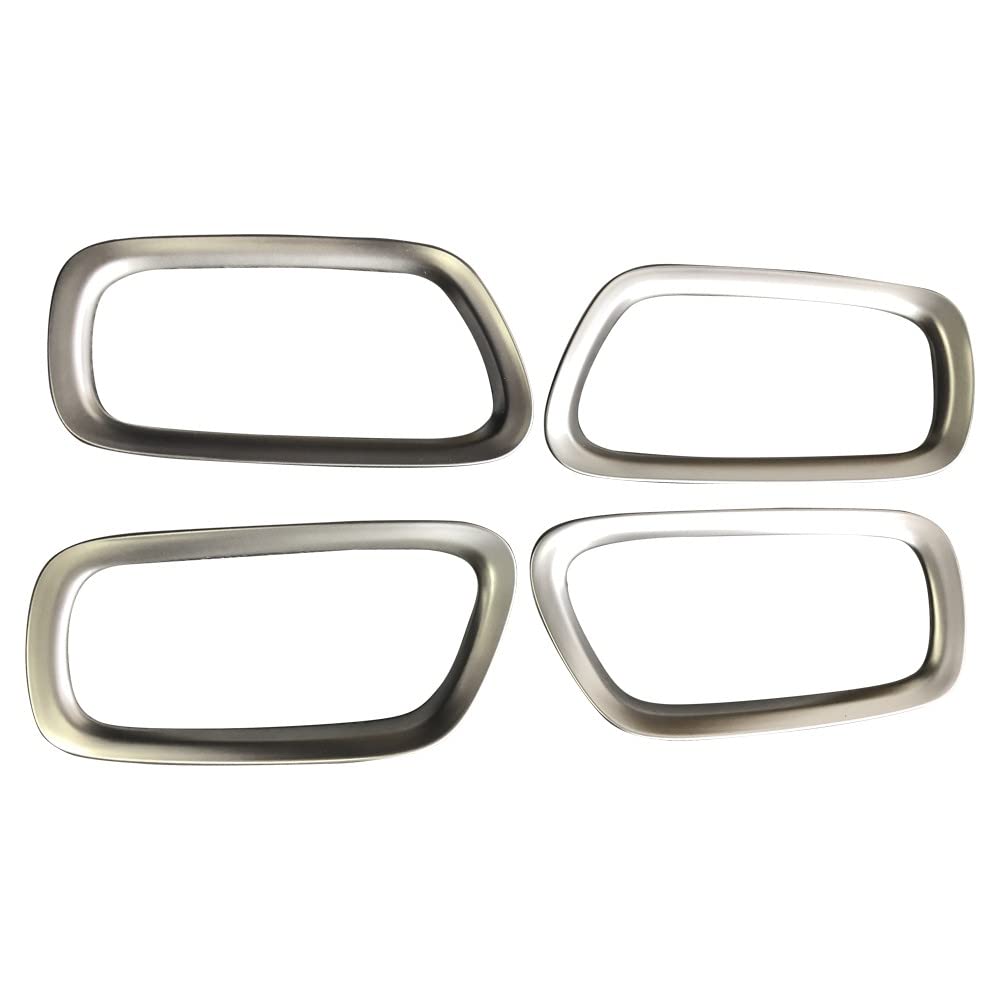 ZIAN Inner Door Handle Door Bezel 4P Interior Garnish Accessories Protect for Honda Vezel 2nd Generation RV3/RV4/RV5/RV6 (Silver)