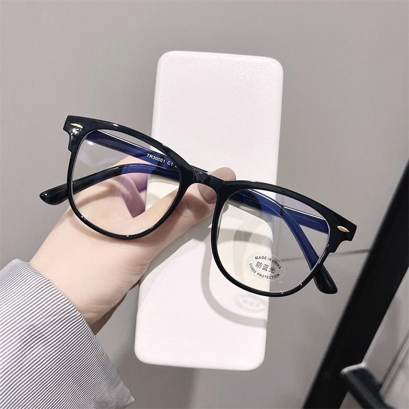 2PCS Fashion Anti-Radiation Eyeglasses Transparent Retro unisex Computer Glasses Anti-Blue lens Eyewear