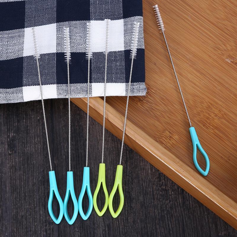 Lot de 3 brosses de nettoyage pour bouteilles en acier inoxydable, brosse à cheveux souple, pipette, pailles, outils de nettoyage ménager, brosses de nettoyage polyvalentes