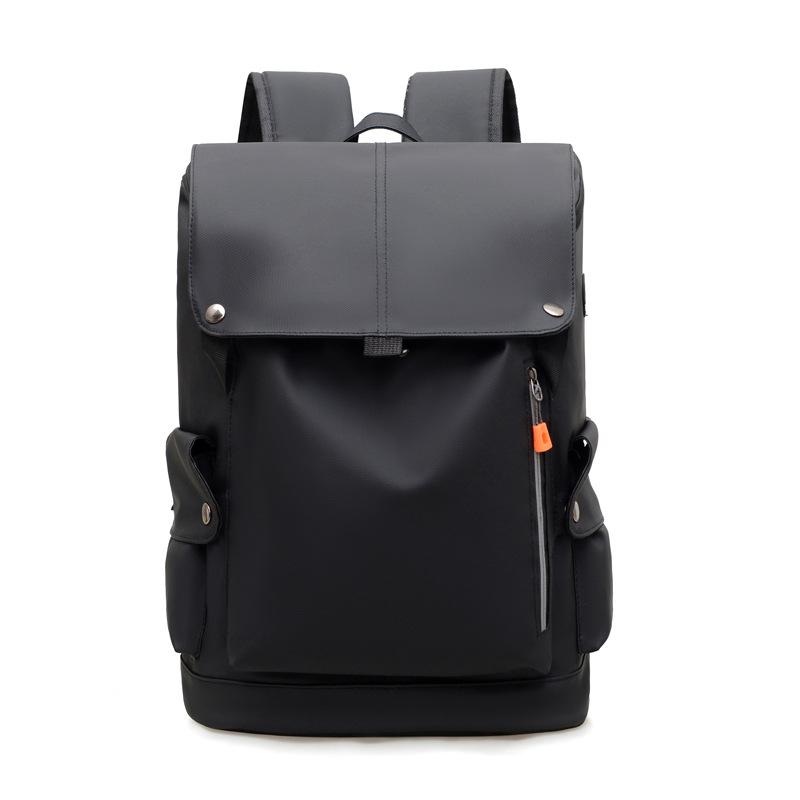 Minimalist Waterproof Backpack with Front Zipper Pocket Laptop Compartment Men's and Women's Urban Style Bag