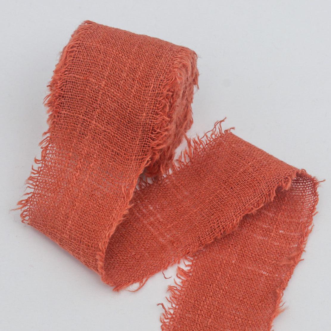 

Элегантная лента из мешковины, порванная вручную, из тонкого хлопка и льна, с кисточками, бантом, полоской ткани, свадебным приглашением, поздравительной открыткой, продуктом, декоративной лентой 4cm*5 yards/1 roll