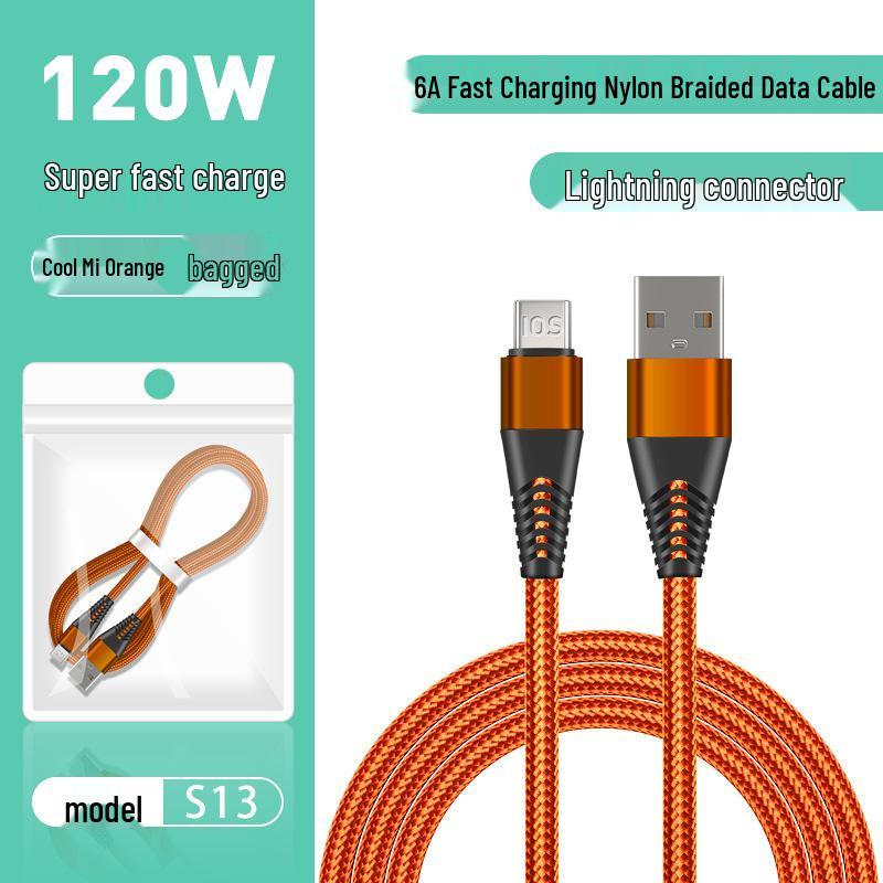 Pin Yue S13 6A Fast Charging Cable for Apple, Xiaomi, Honor, Huawei USB-C Devices