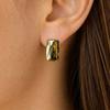 1 Pair Chunky Earrings for Women, Silver/Gold Statement Drop Stud Earrings, Geometric Square Jewelry Gift