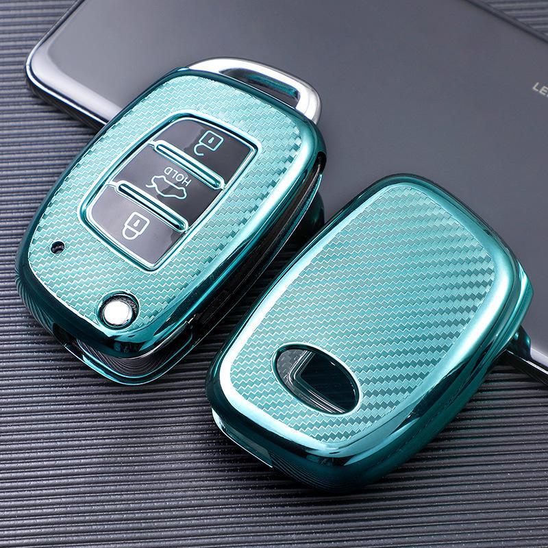 Skyddsskal för 2020 Hyundai Elantra Nyckel - Vikbart Nyckelfodral med Spänne för Nya Reina Verna