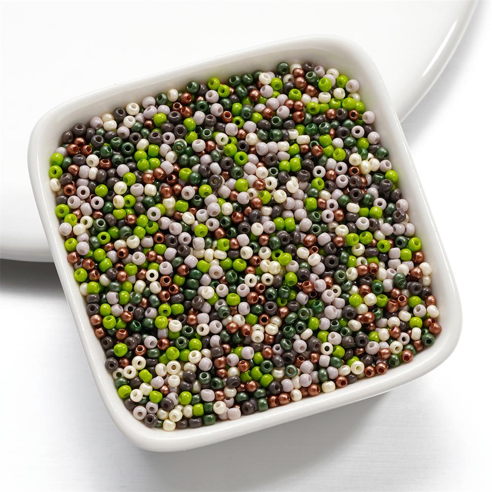 10g/Lot 2mm Mixed Color Glass Seed Beads Round Spacer Bead For DIY Earrings Bracelet Necklace Jewelry Making Accessories