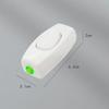 1Pc Light Switch For Home Classic White Inline On/Off Table Bedside Lamp Desk Light Cord Cable Switches Electrical Accessories