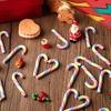 30 Stück mehrfarbige Weihnachtszuckerstangen Dekorationen Für Weihnachtsfeier Tischstreudeko Vasenfüllung Und Bastelbedarf