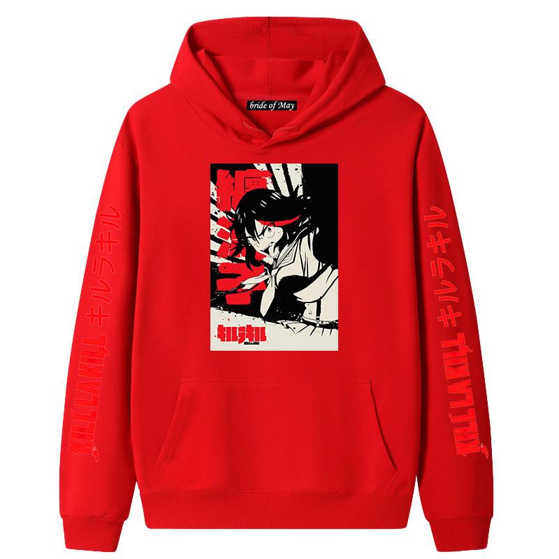 Japanese Anime Kill La Kill Hooded Long Sleeve Sweatshirt for Couples