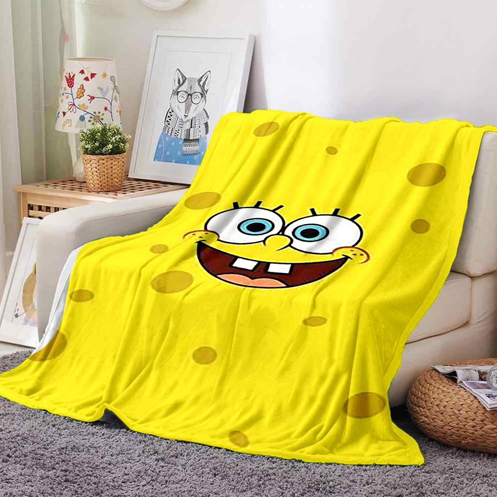 

1pc spongebob squarepants Soft Warm Throw for Home, Office, Trave, All-Season Cozy Bedding Gift, Office Cozy Accessory 1065 80cmx120cm(31inx47in)