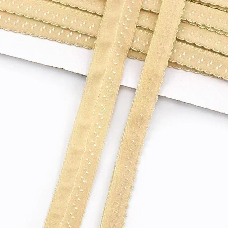 5/10/20M Meetee 11mm Cotton Elastic Band for Underwear Strap Stretch Webbing Tape Ribbon Double Layered Rubber Bands Accessories