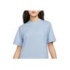 Nike ACG Solid Logo Crew Neck T-Shirt Women Tops Blue DJ3647-415