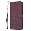Curte Cat Leather Wallet Cover Case For Samsung Galaxy S25 S24 A06 A14 A15 A16 A23 A24 A25 A33 A34 A35 A36 A53 A54 A55 A56 M35