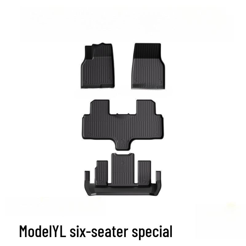 Tesla Model Y 2025 Floor Mats: Dirt-Resistant, Waterproof TPE Mats