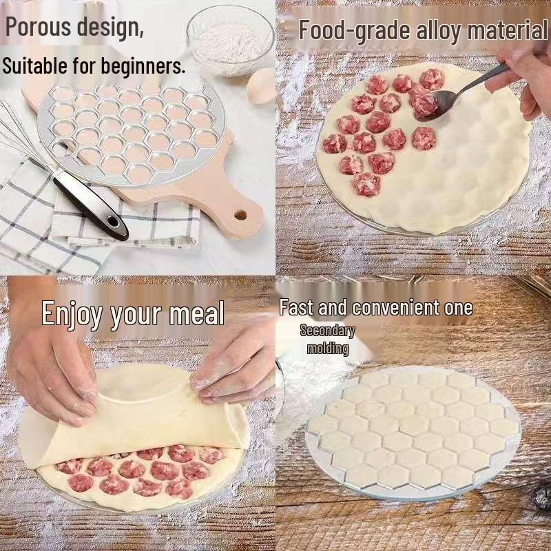 Forma do pierogów ze stopu aluminium, 37 otworów - Gadżet kuchenny dla leniwego szefa kuchni