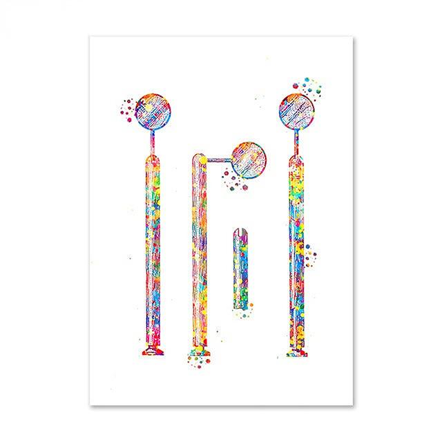 Dental Art Cartoon Style Wall Art Posters Tooth Medical Canvas Painting Print Pictures Dentist Gift Modern Clinic Home Decor No Frame