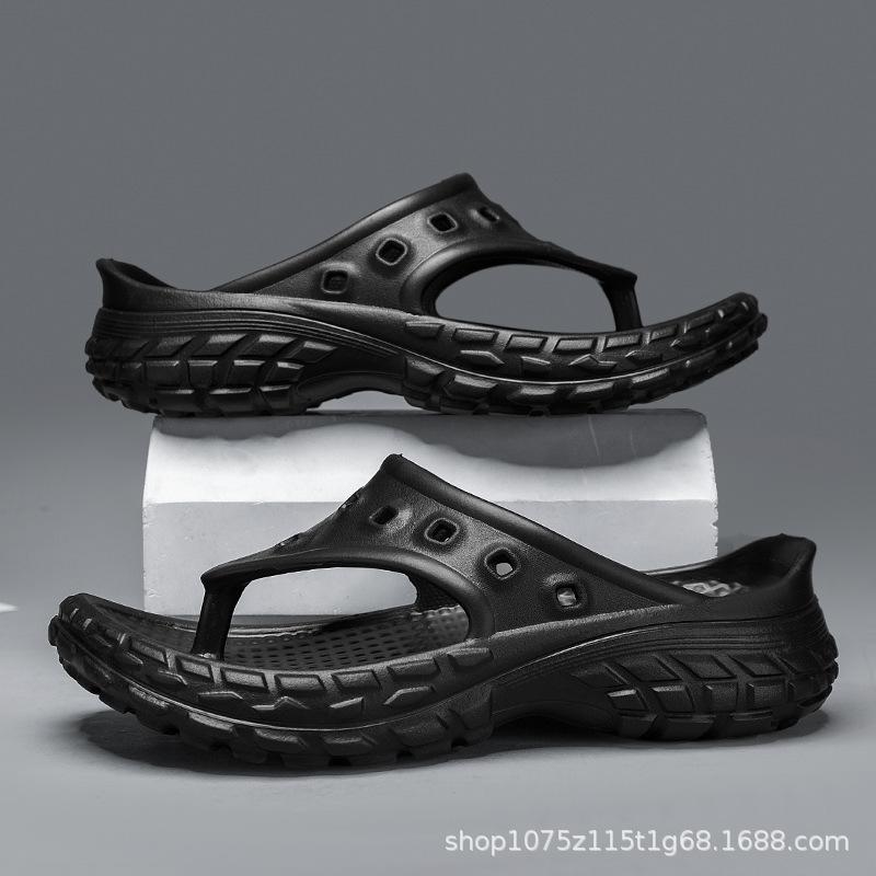 Fashion Couple Flip-flops EVA Casual Trend Outdoor Beach Non-slip Wear-resistant Personalized Fashion Flip-flops