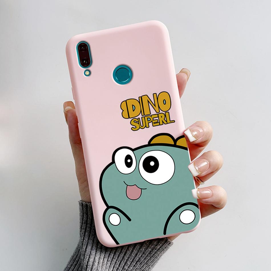 Silicone Case For Huawei Y9 2019 Case JKM-LX3 Cartoon Soft TPU Fundas Phone Cover For Huawei Y9 2019 Y 9 Cases Shockproof Coque