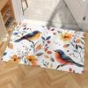 Floral & Bird Welcome Entrance Doormat Home Decor Carpet Indoor Outdoor Floor Mat Living Room Bedroom Bath Kitchen Rug