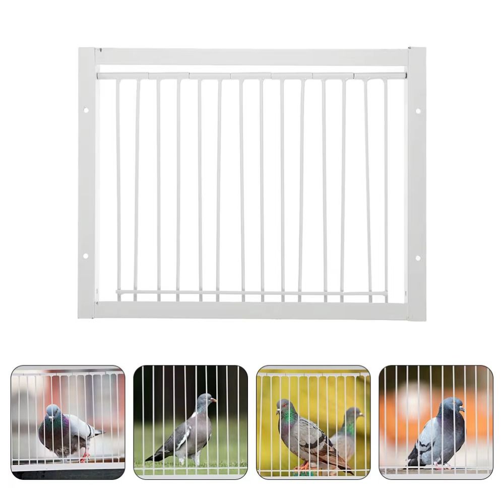 Metal Wire Bars Frame Pigeon Cage Door 30/40cm Bird Cage Entrance Pigeon Trap Door  Loft Gate