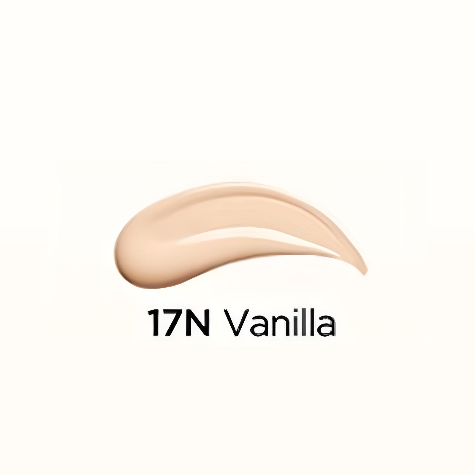 TIRTIR Mask Fit Red Cushion SPF40 PA++ Long-Lasting Full Coverage Foundation 18g + 2 Puff Set 17N Vanilla