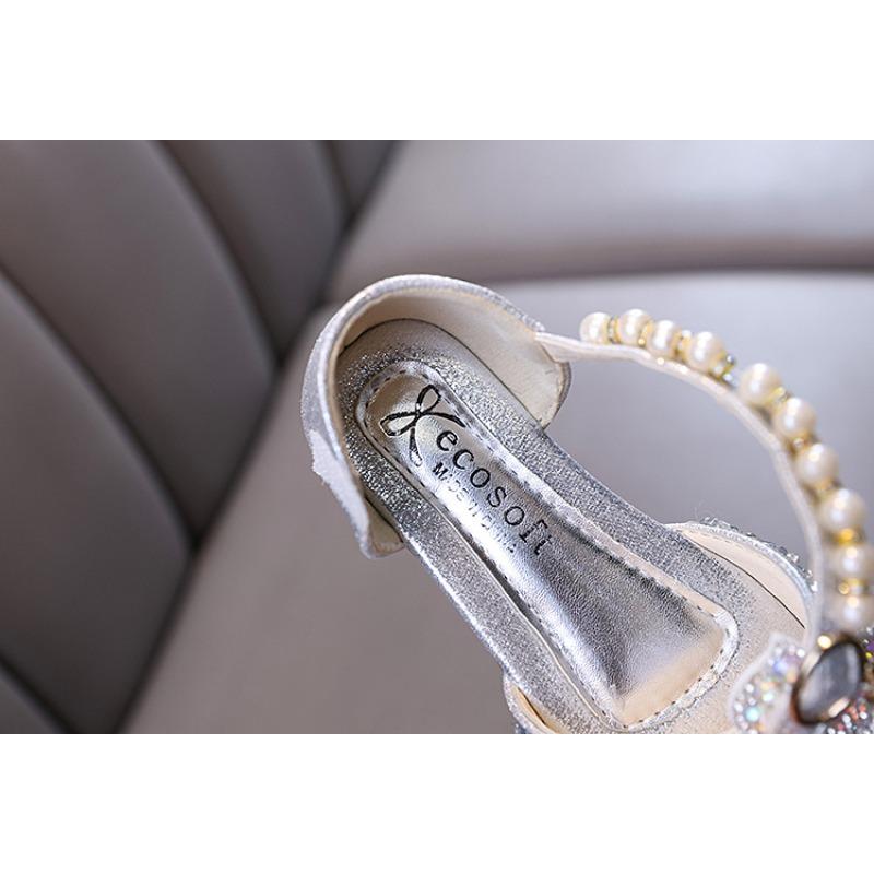 Autumn new style ladylike baby girl girls' princess rhinestone flower flat shoes, leather shoes, dance performance shoes