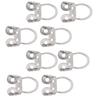 8Pcs Guitar Finger Picks Adjustable Hollow Stainless Steel Musical Instrument AccessoriesSilver