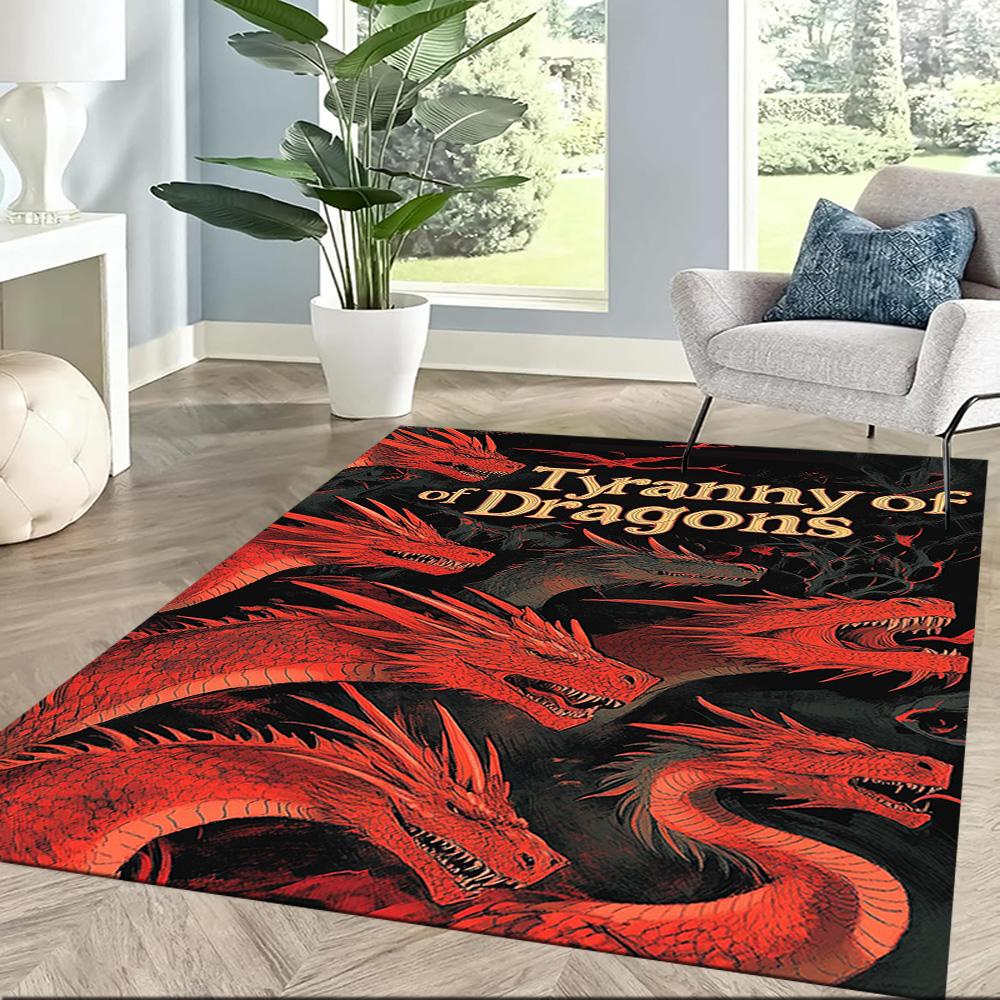 Dungeons & Dragons Floor Mat Design for Dining Room Kitchen Balcony Living Rooms Antislip Carpet Office home decor Spiritual Gift