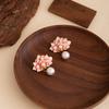 Holiday Wind Sweet French Earrings Women'S Pearl Summer Flower Stud Earrings Niche Exquisite Design Fashion Earrings