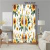 2 pcs   versatile polyester transparent curtains for home decoration Sunflower Aesthetic for use in bedrooms and living rooms