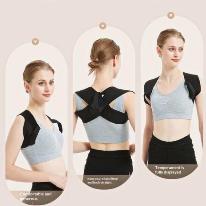 Adjustable Posture Corrector Upper Back Brace Breathable Soft Straps for Men Women Working Driving Use