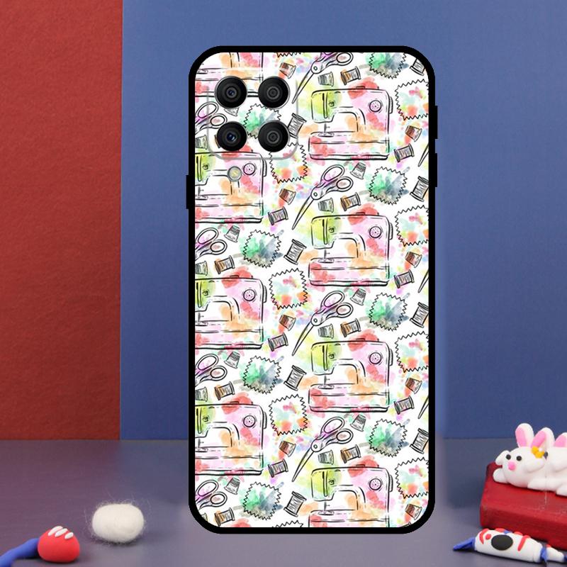 Sewing Machine For Samsung Galaxy M33 M13 M23 M53 M15 M55 M31 M51 M14 M34 M54 M20 M30s M32 M52 Phone Case