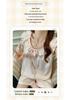 Summer Floral Lace Pajamas for Women with Flutter Sleeves - Lazy Style, Ideal for Students' Dorms, Lightweight Home Wear Set
