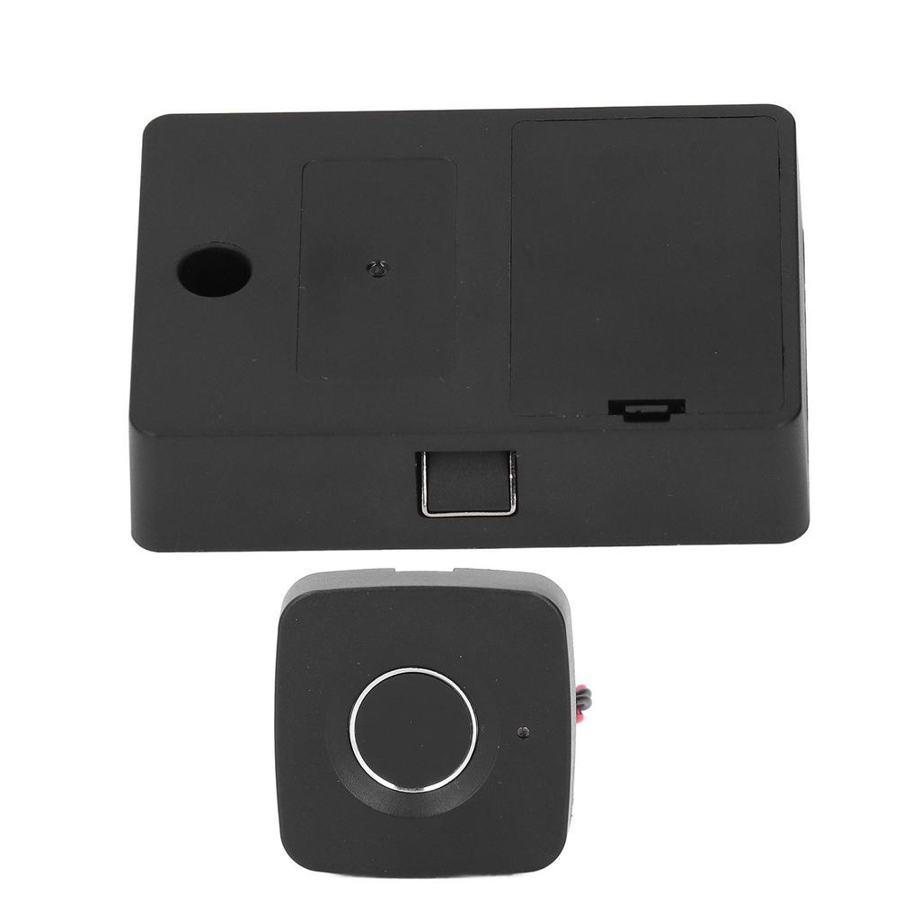 Fingerprint Drawer Lock 0.5 Seconds Fast Unlocking Embedded Smart Biometric Cabinet Lock for Home Office Black
