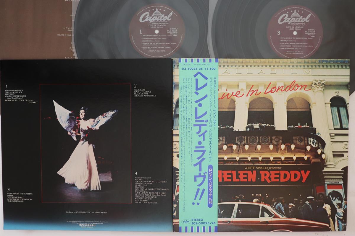 

LP Record HELEN REDDY - Live In London ECS50025 CAPITOL 1978 Japan Obi Pop Used