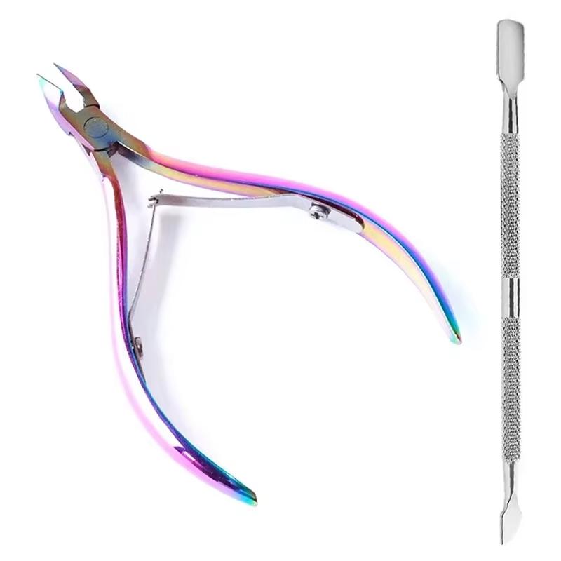 Professional Cuticle Cutter Nail Nippers Scissors Pusher Dead Skin Remover Manicure Pedicure Tong Nail Cuticle Regrowth Tool