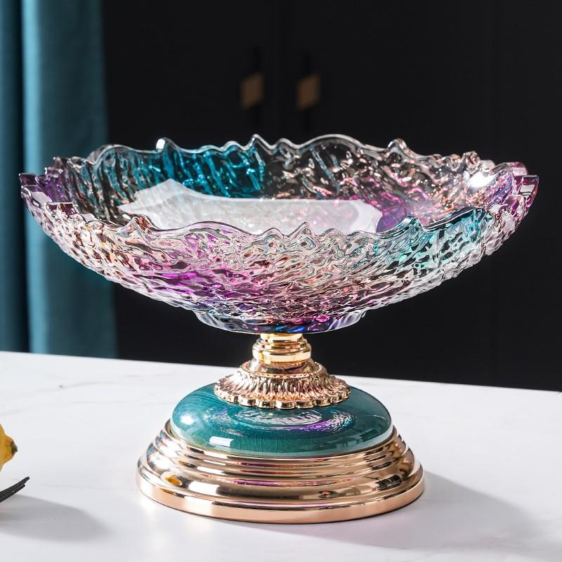Elegant Crystal Glass Dessert Bowl With