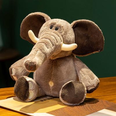 Cartoon Cute Bean-eyed Elephant Doll Plush Toy Doll Pillow Proboscis Elephant Doll Holiday Gift for Girls