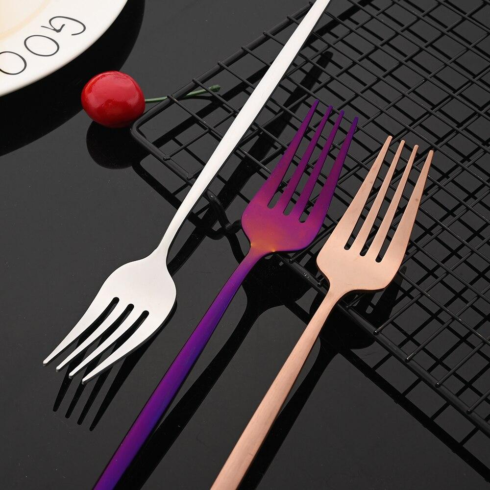 20Pcs/4Sets Stainless Steel Cutlery Tableware Mirror Polished Dinnerware Set White Gold Knife Fork Spoon Flatware Silverware Dinner Set