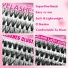 Natural Look False Eyelashes 10-18mm Length DIY Lash Extension Kit  Makeup Enhancement