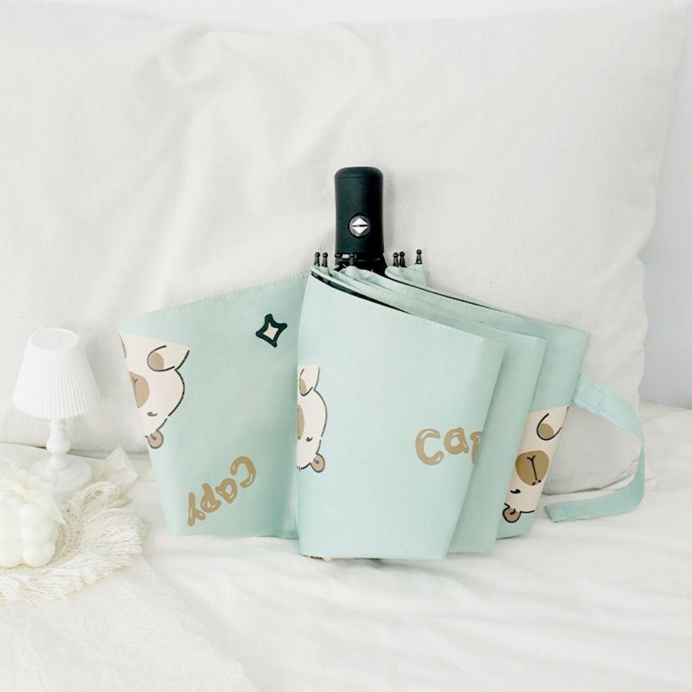 Capybara Automatic Umbrella UV Protection Automatic Sun Umbrella Dual-use Folding Umbrella  Women