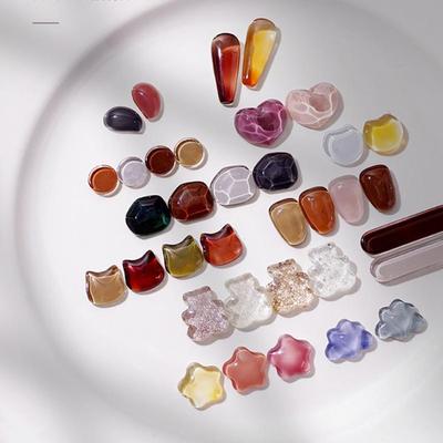 Shape Manicure Nail Art Tool Glass Color Card Nail Polish Gel Display Tablet Nail Color Showing