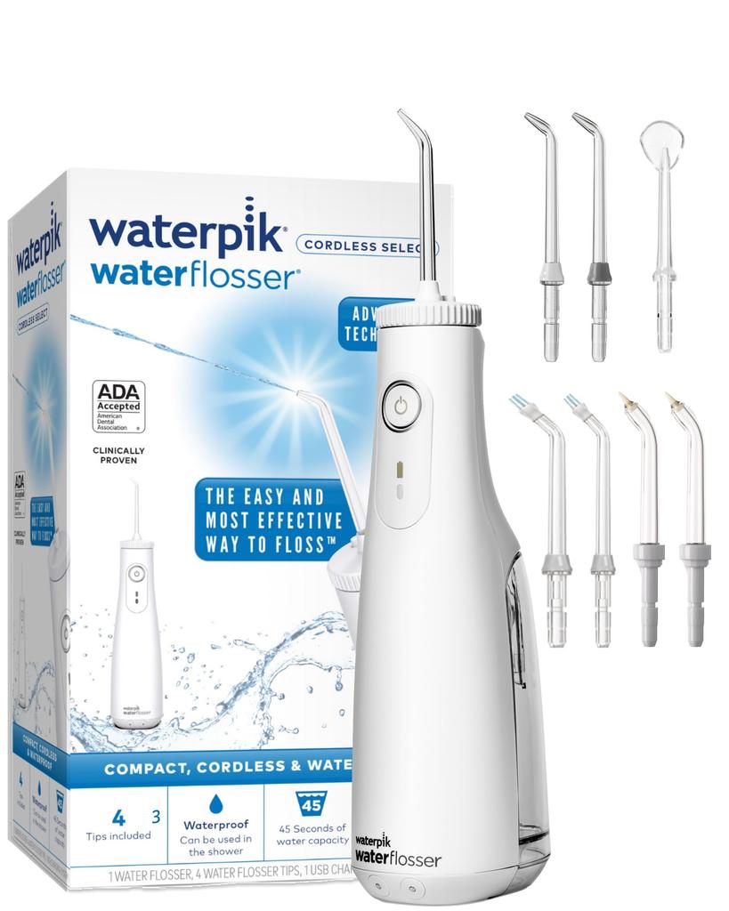 Waterpik Worldwide Market Share Year Replacement Jet Washer Oral Irrigator USB Type Cordless Replacement Specialized for Plaque No.1 [Genuine