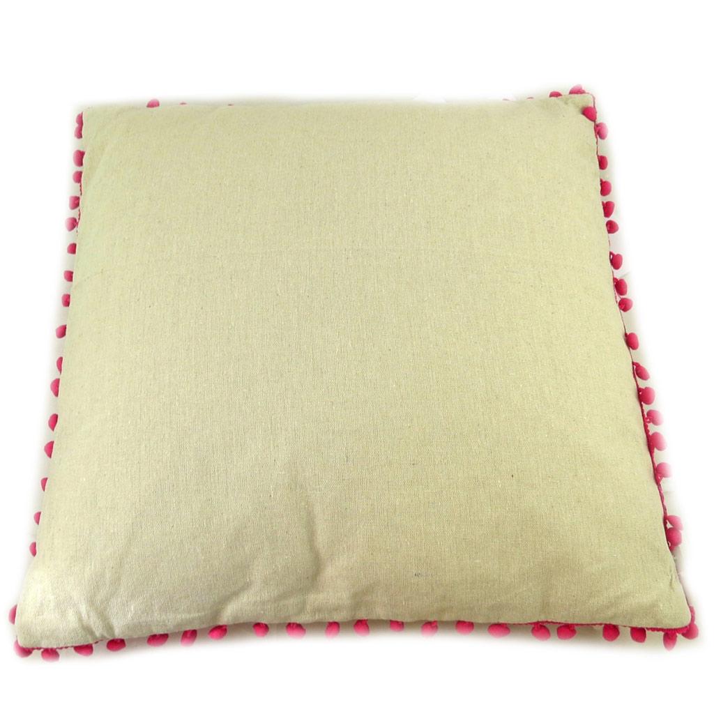 Les Trésors De Lily [P8797] - Etnický polštář 'Boho' růžový vícebarevný (patchwork) - 45 cm