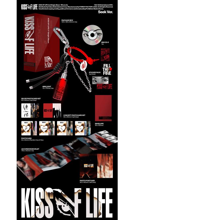 [PRE-ORDINE] KISS OF LIFE Secondo Singolo Album Who Is She (Cerca Ver.) Edizione limitata